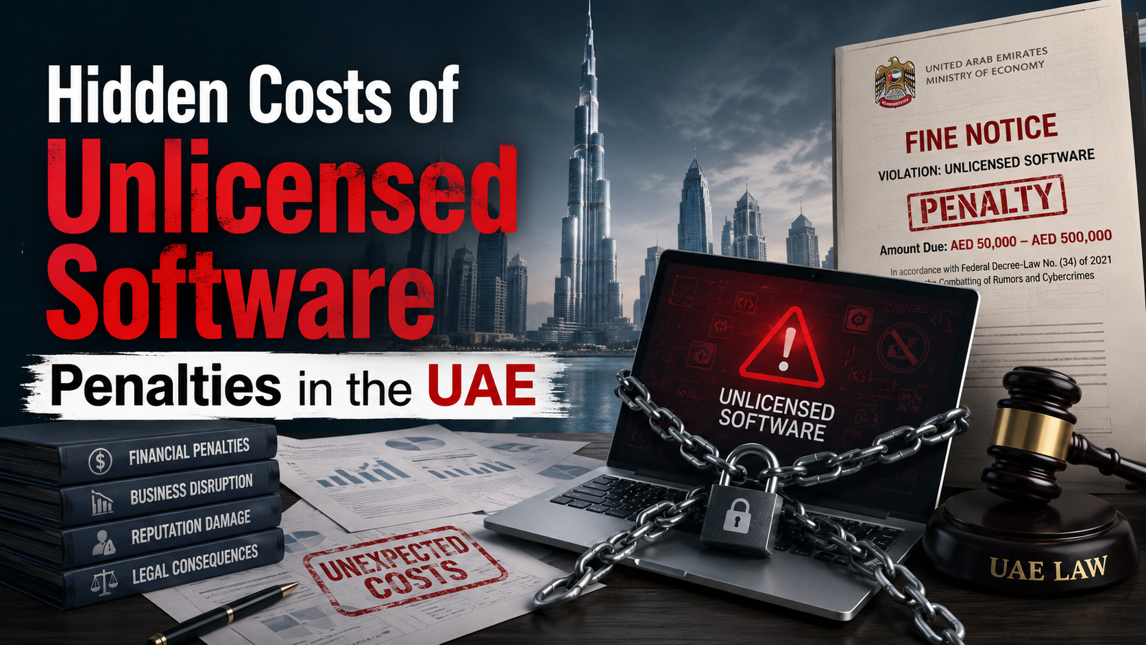 Hidden Costs of Unlicensed Software Penalties in the UAE: Financial, Legal, and Cybersecurity Risks
